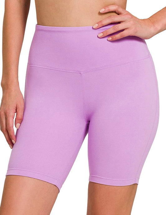 Lavender Biker Shorts
