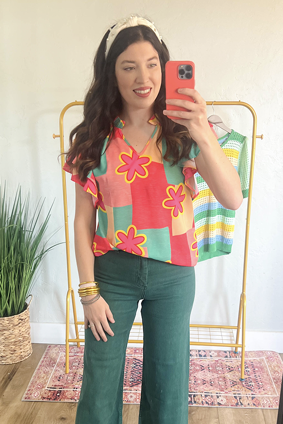 Floral Block Top
