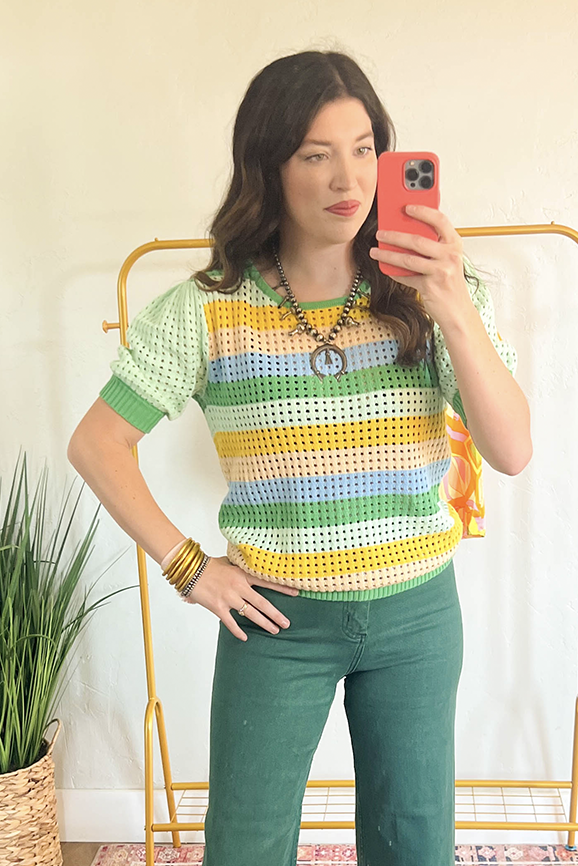 Multi Color Knit Top