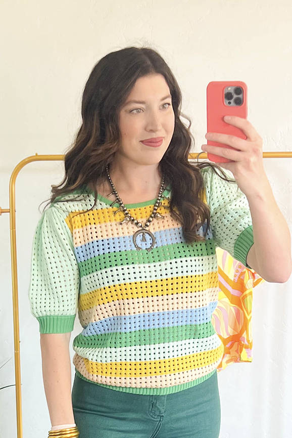 Multi Color Knit Top