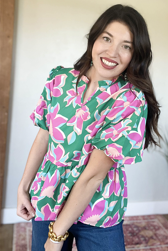 Floral Baby Doll Top