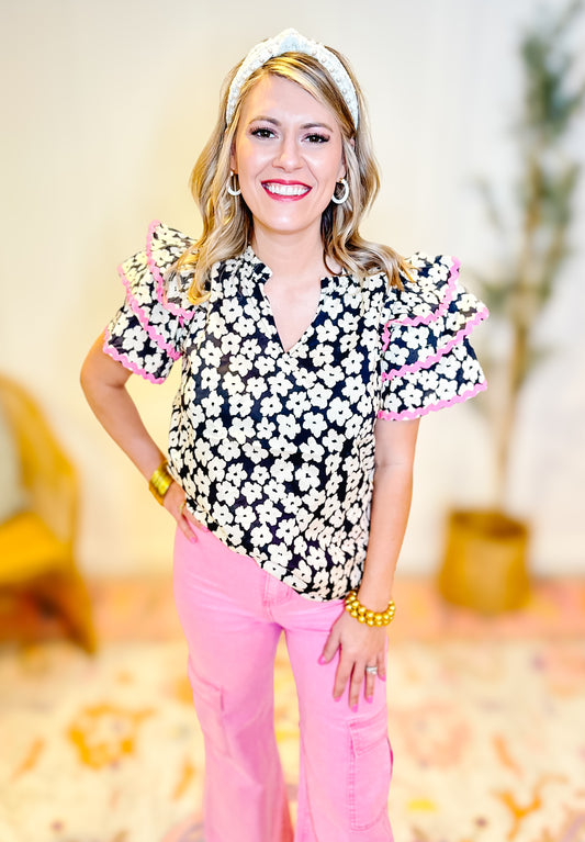 Flowers In Her Hair Top