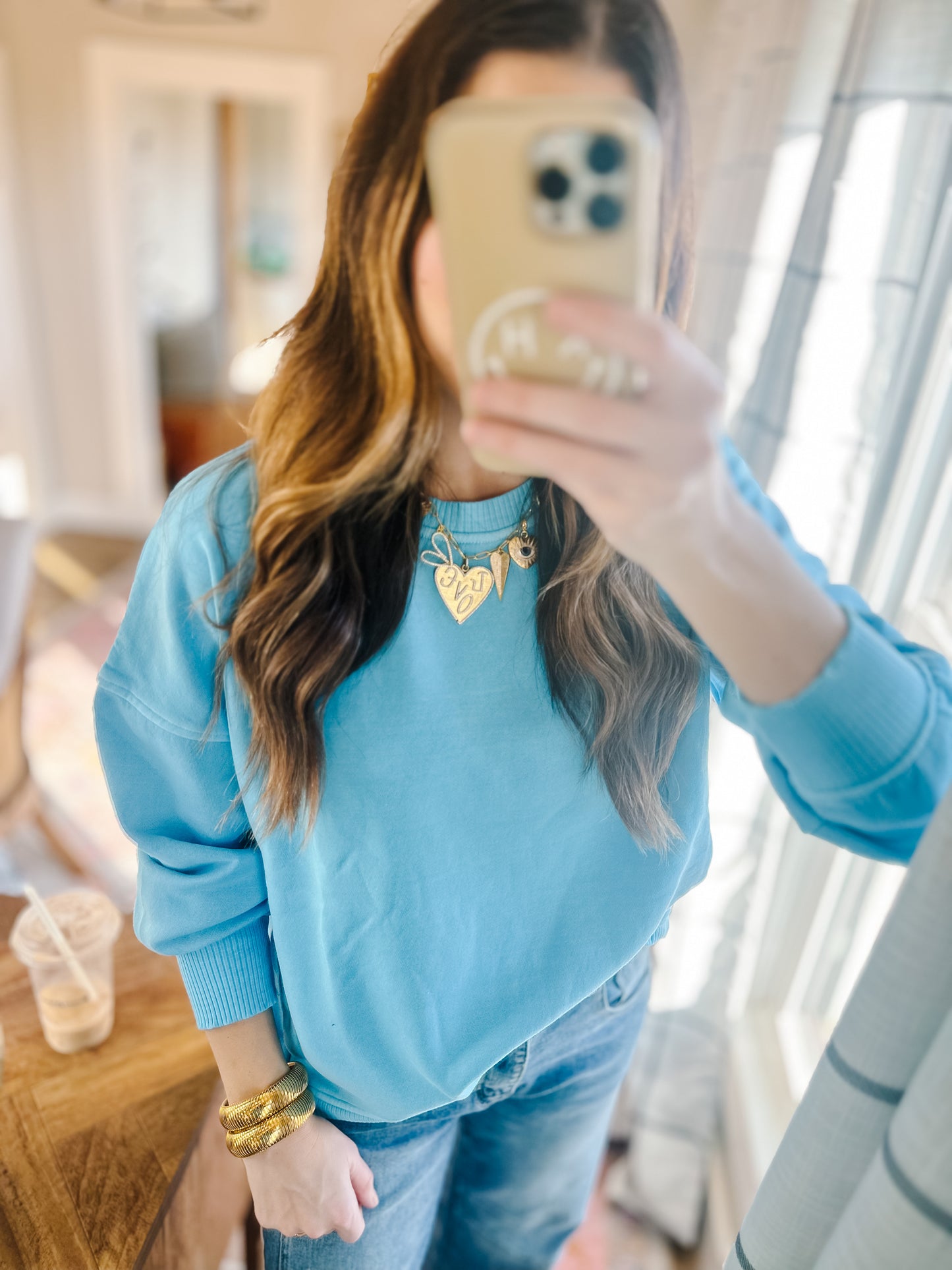 Radio Sweatshirt - Sky