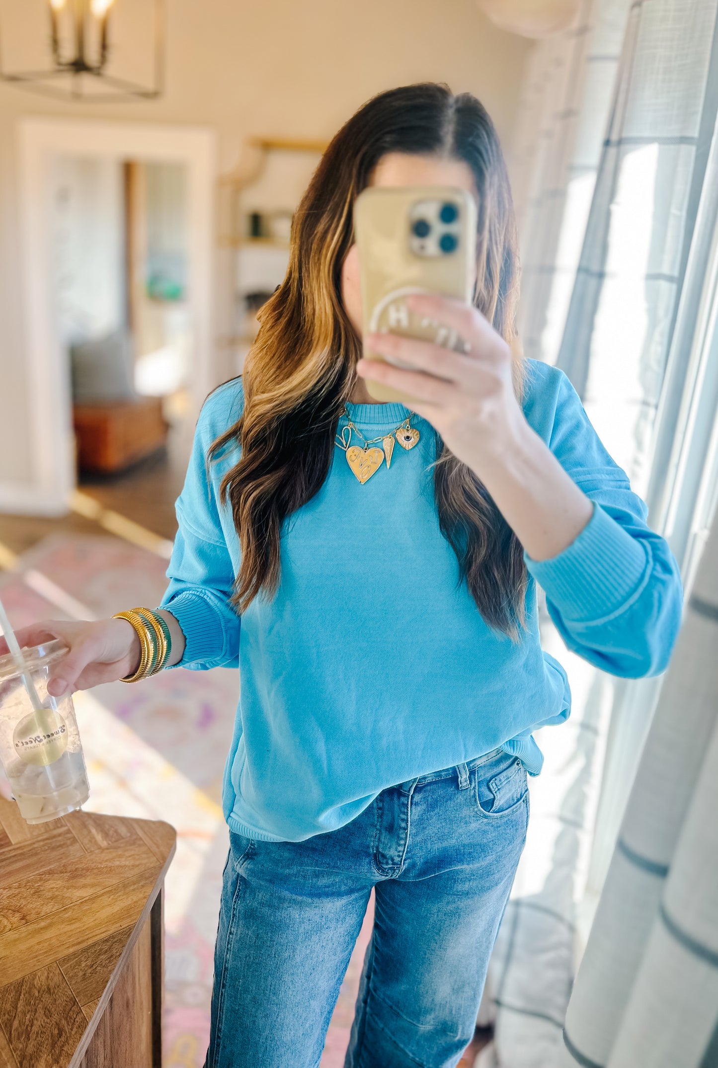 Radio Sweatshirt - Sky