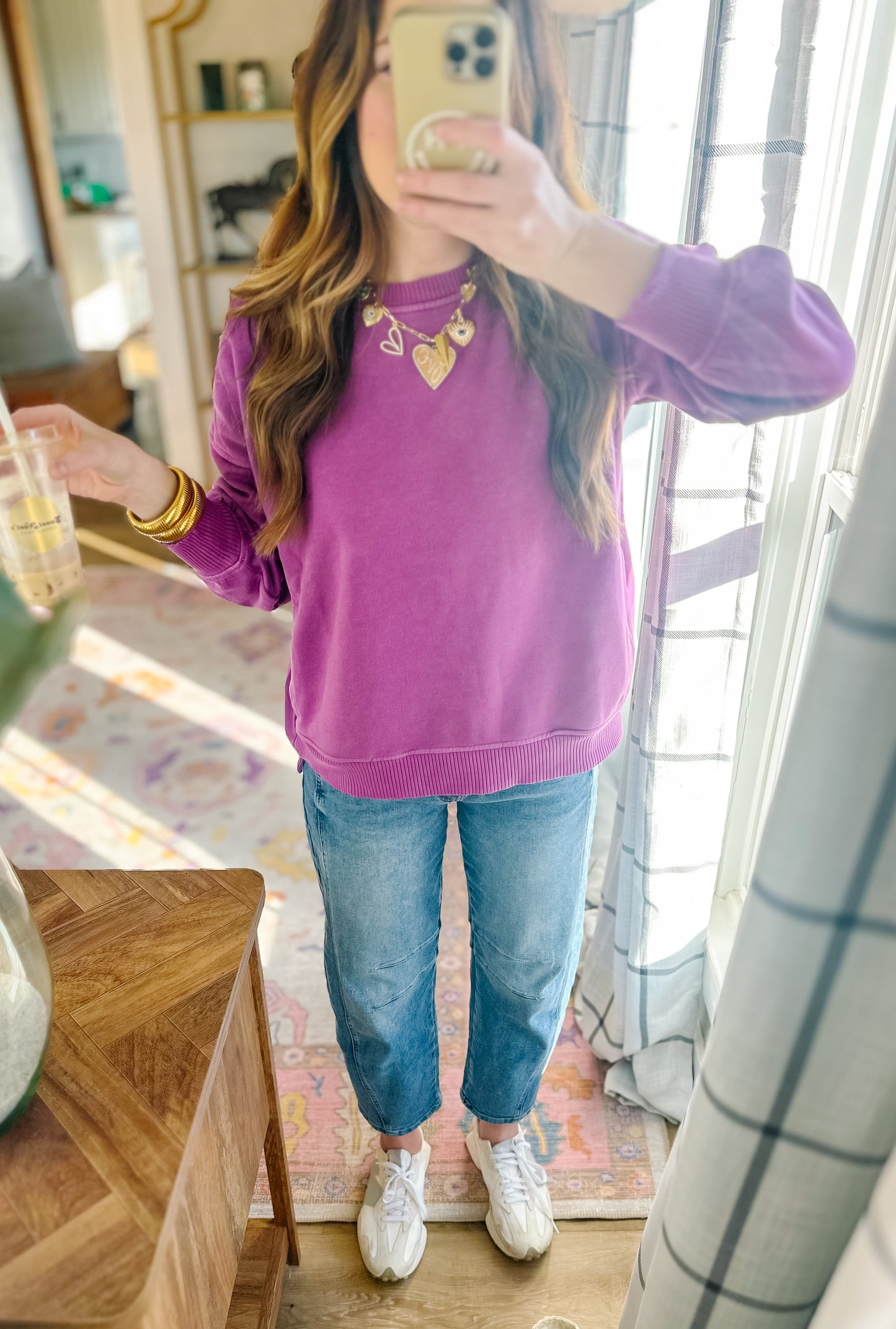 Radio Sweatshirt - Plum