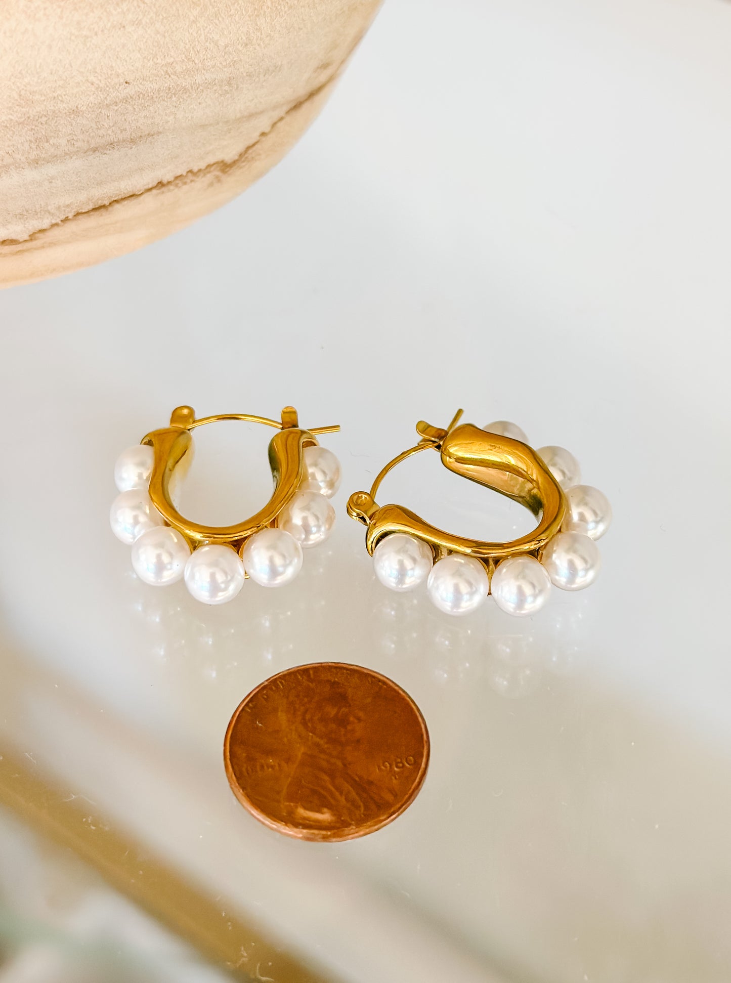 Pearl Hoops