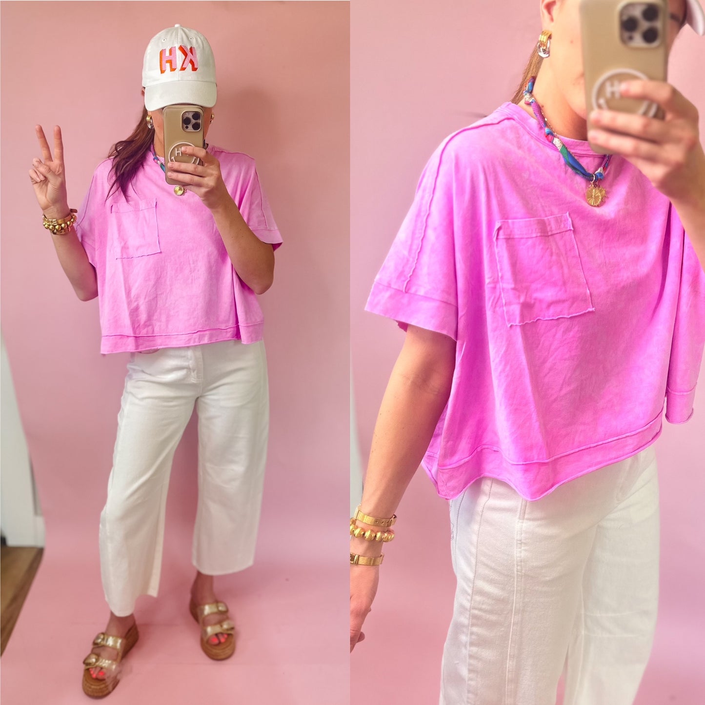 How Bizarre Tee in Pink