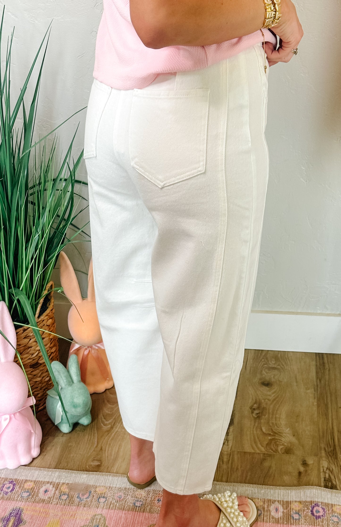 Lucky Barrel Denim in White