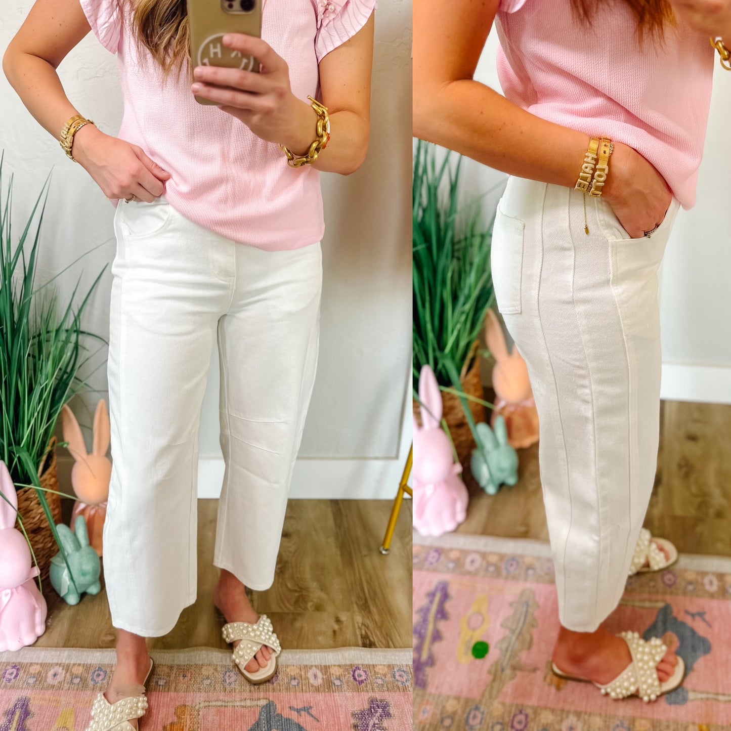 Lucky Barrel Denim in White