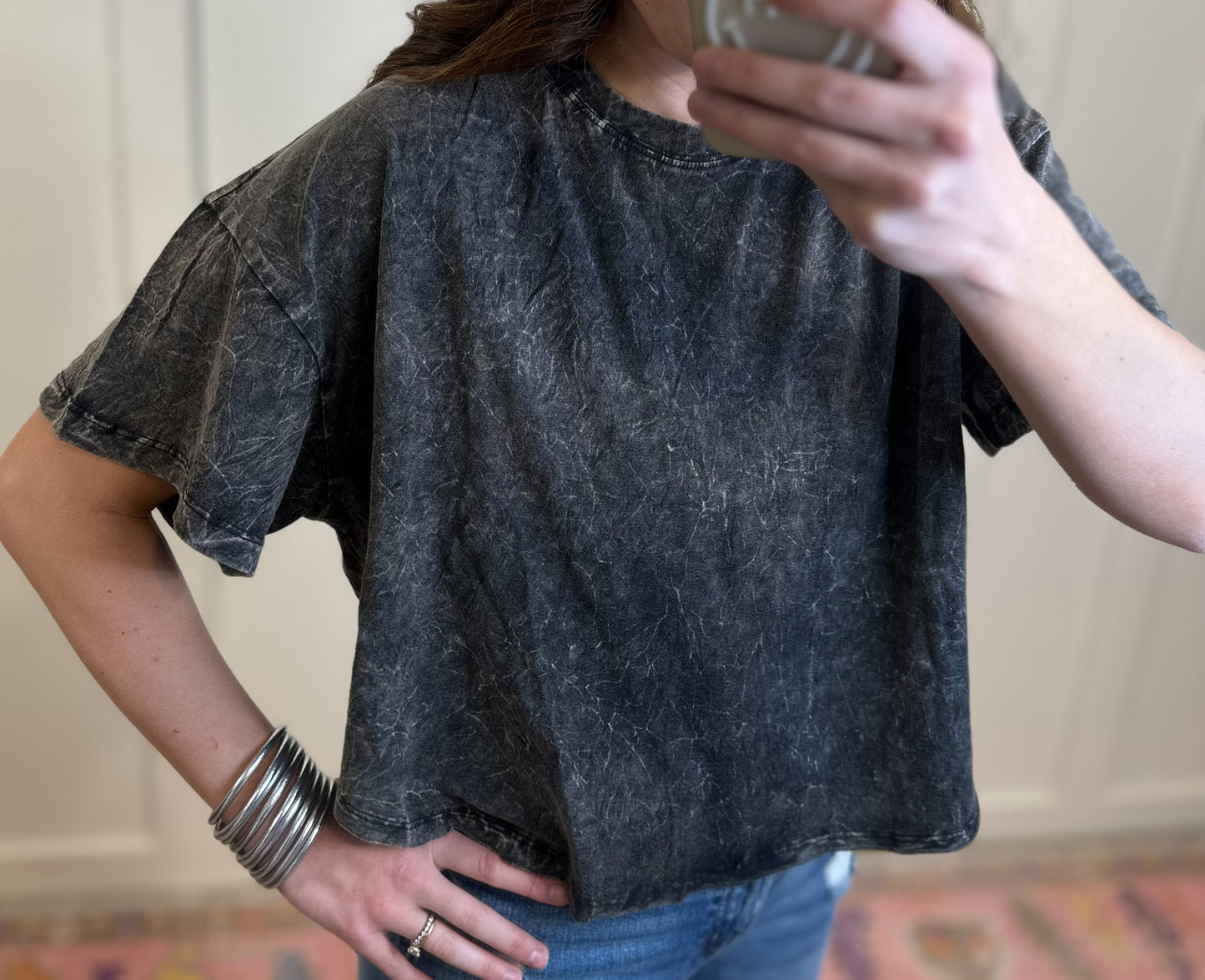 Mineral Wash Boxy Tee