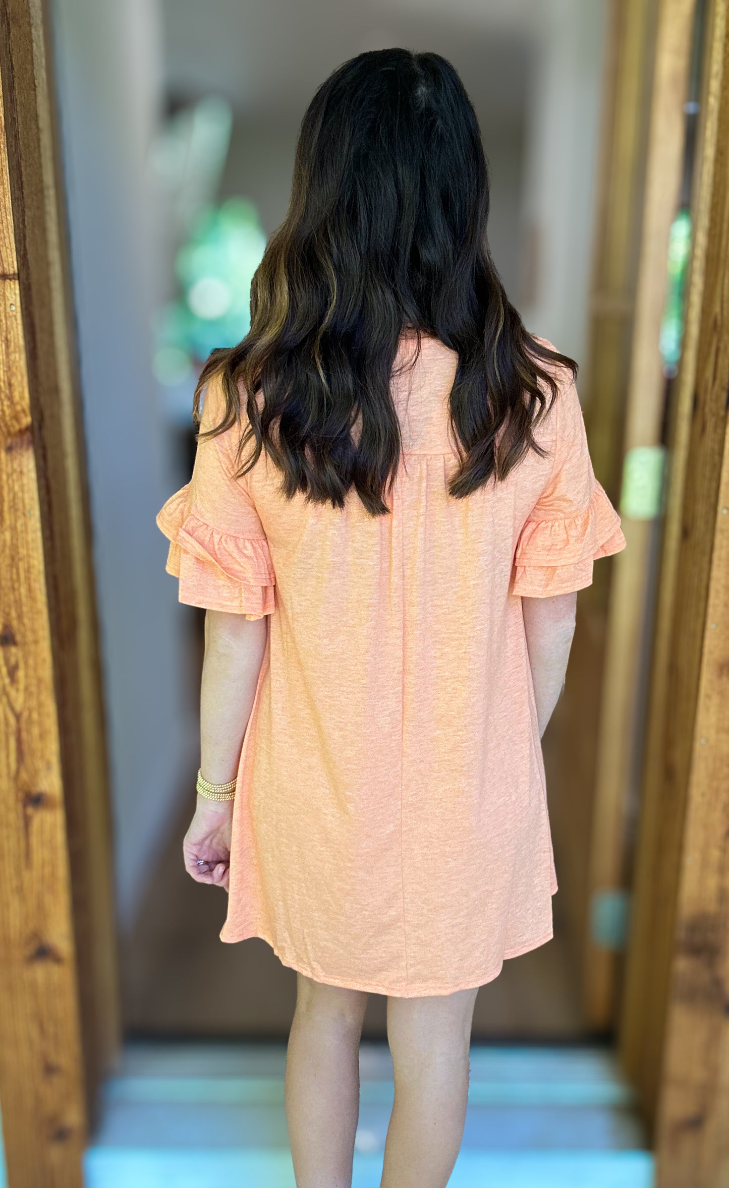 Addictive T-Shirt Dress - Orange