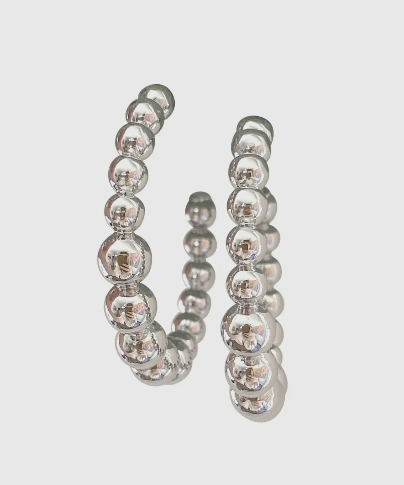 Silver Ball Hoop