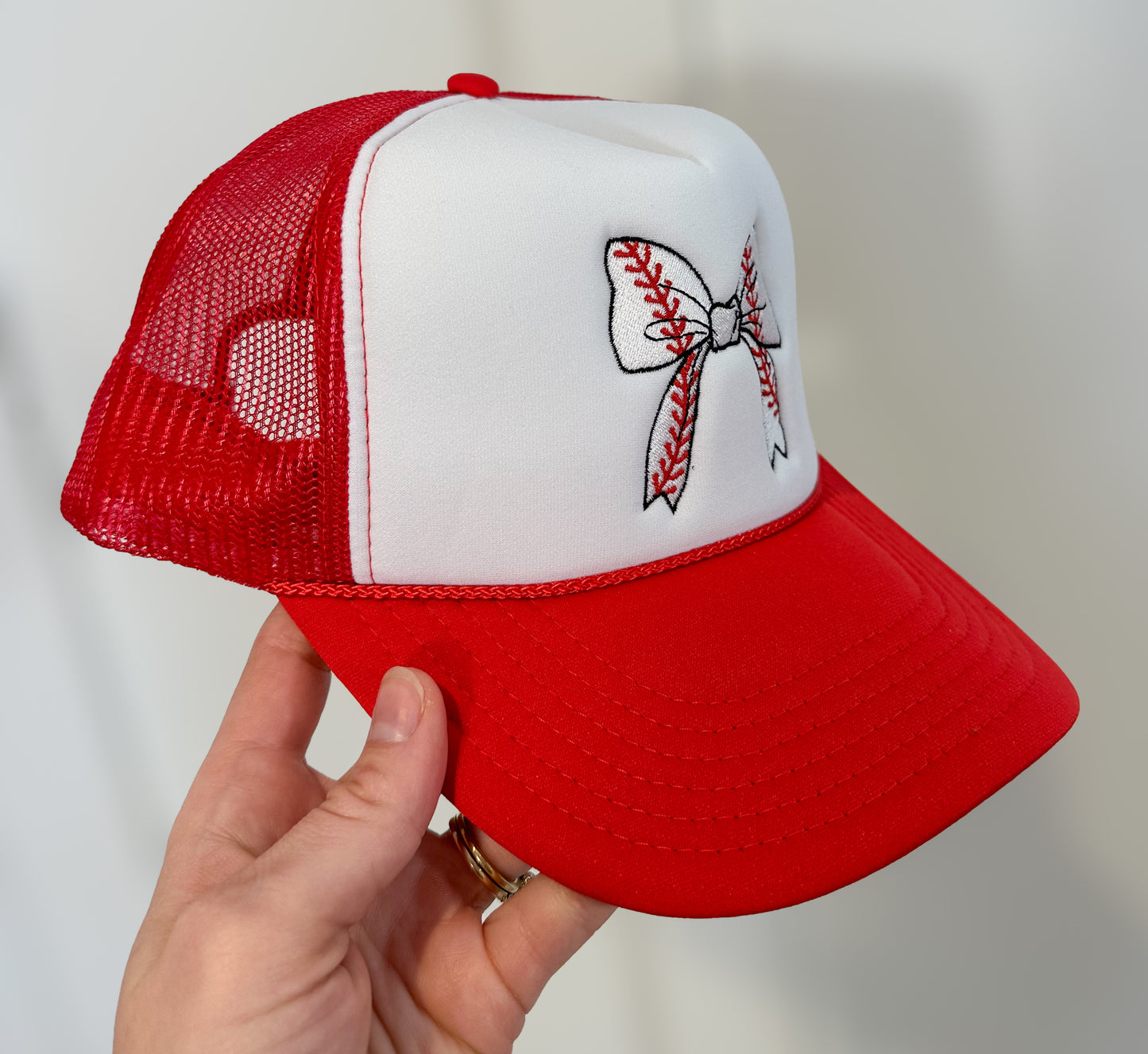 Baseball & Bows Trucker
