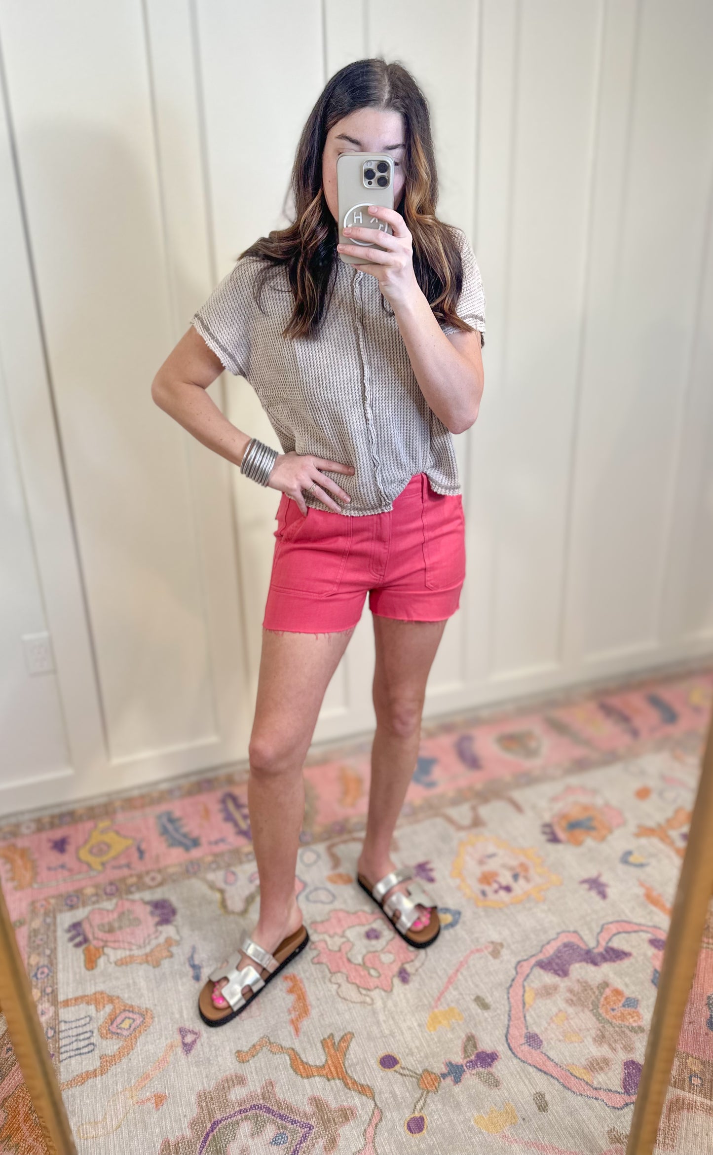 Feel Good Waffle Tee - Neutral