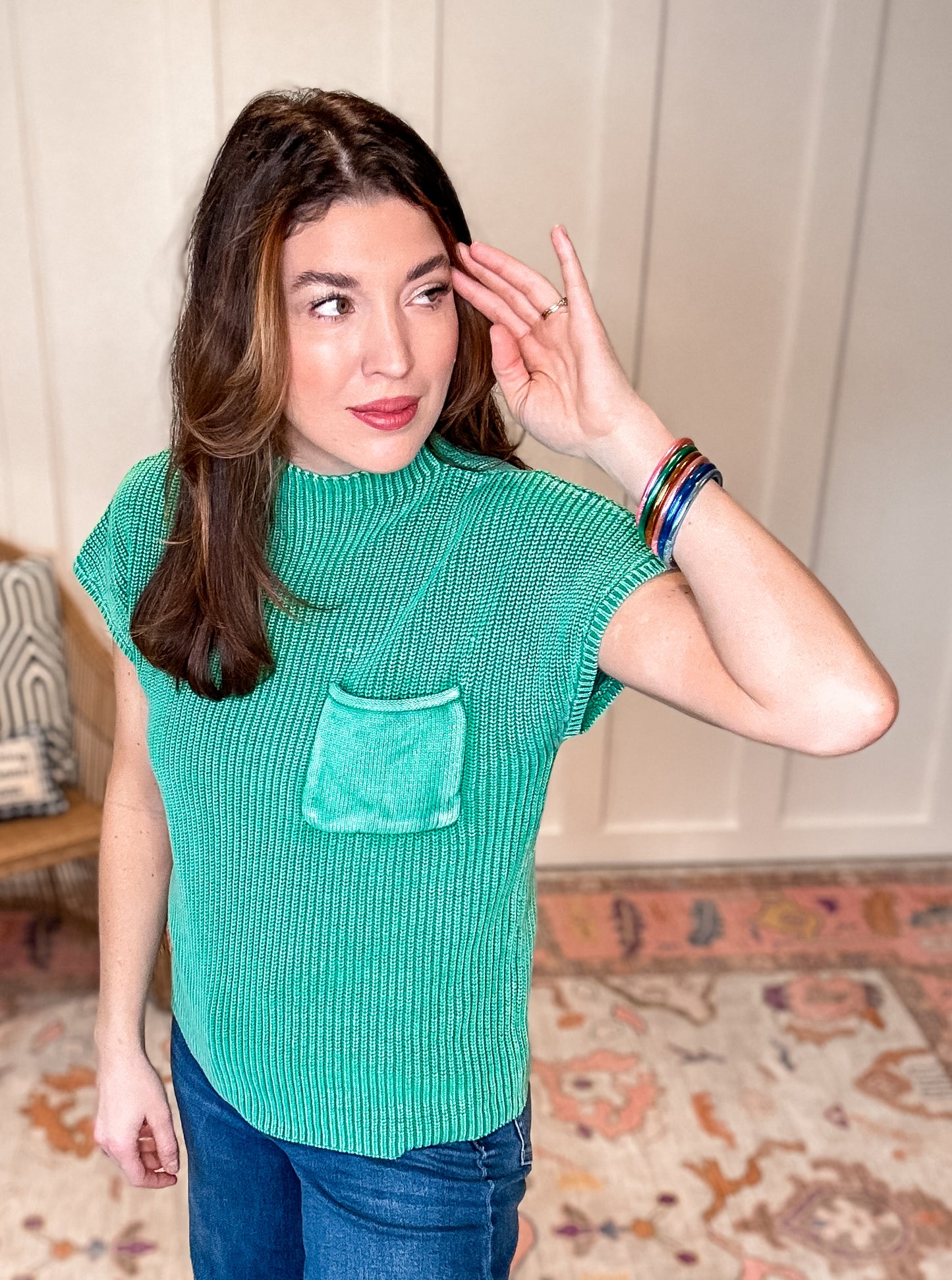 Ventura Highway Top In Green