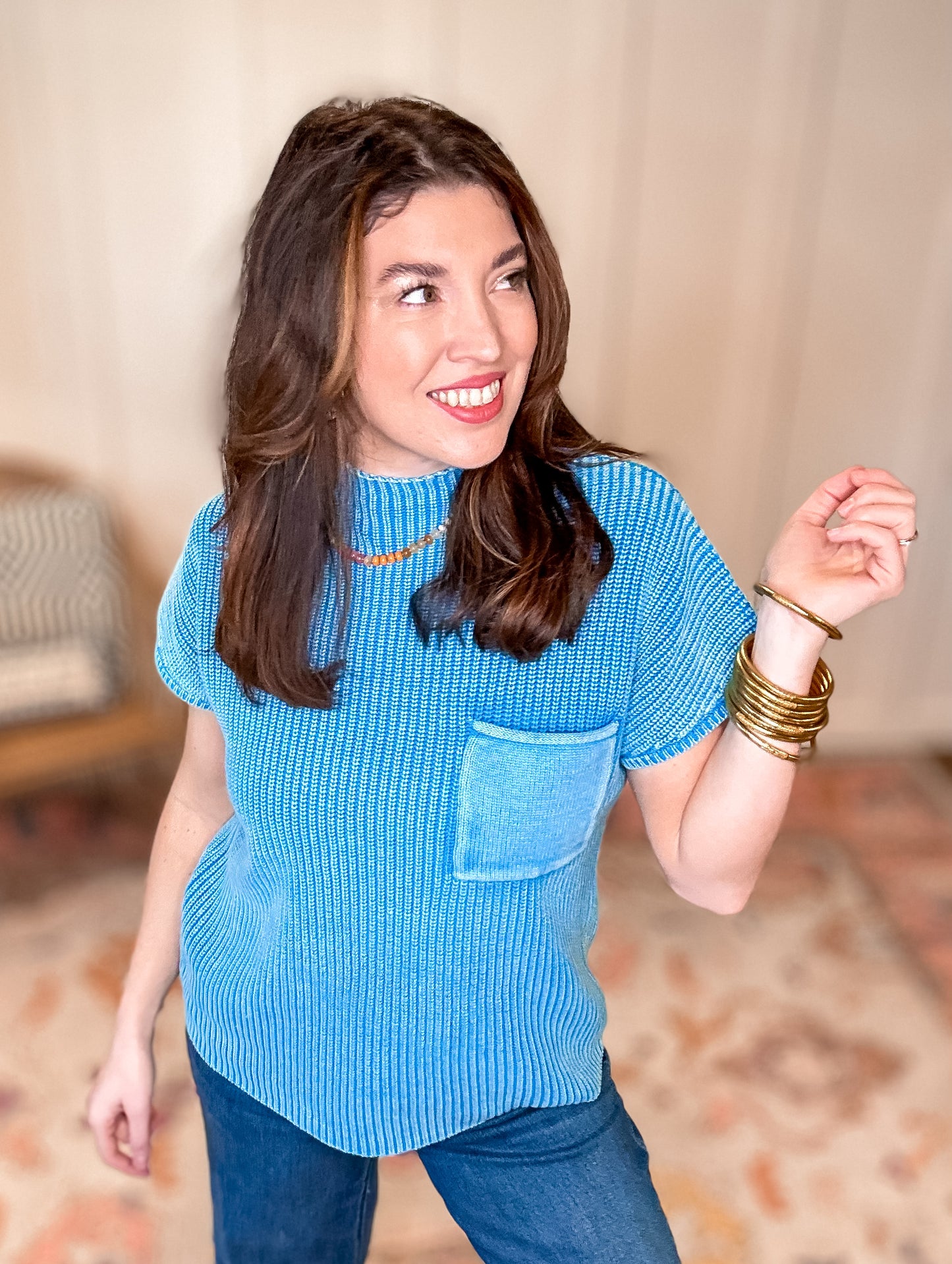 Ventura Highway Top In Blue