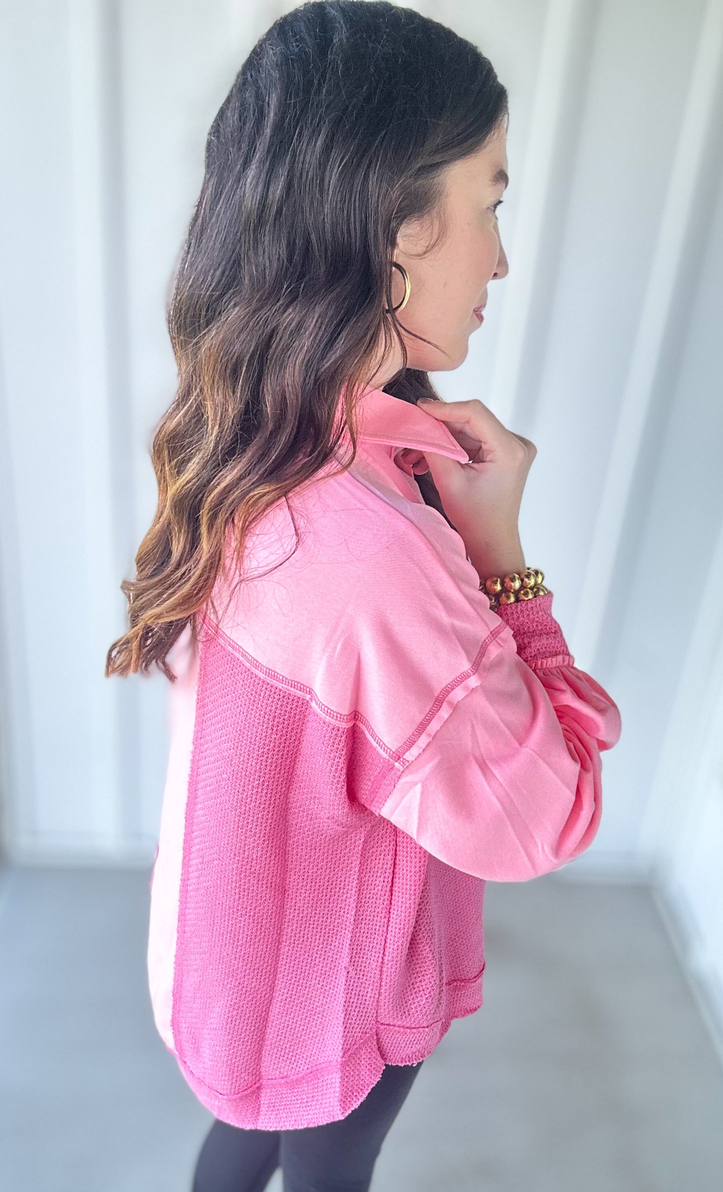 Knit Pink Shacket
