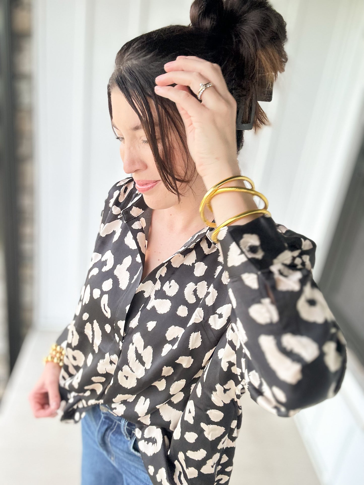 Leopard Print Blouse
