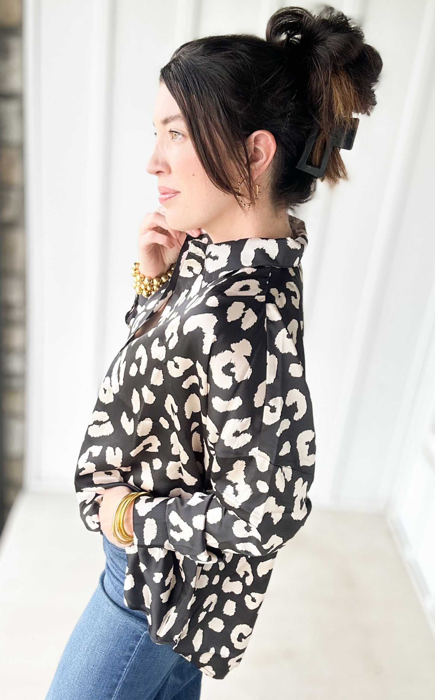 Leopard Print Blouse