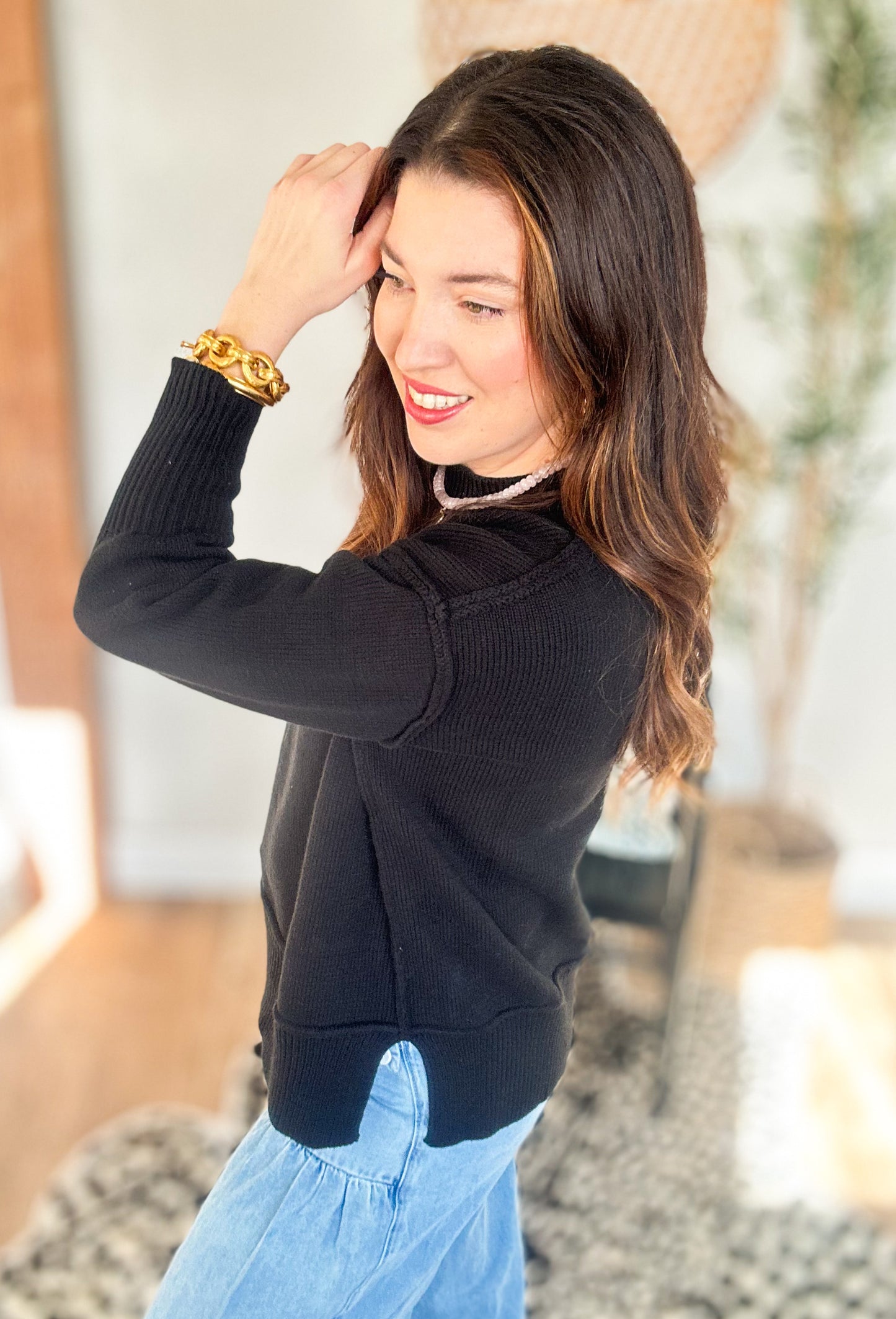 Back In Black Sweater