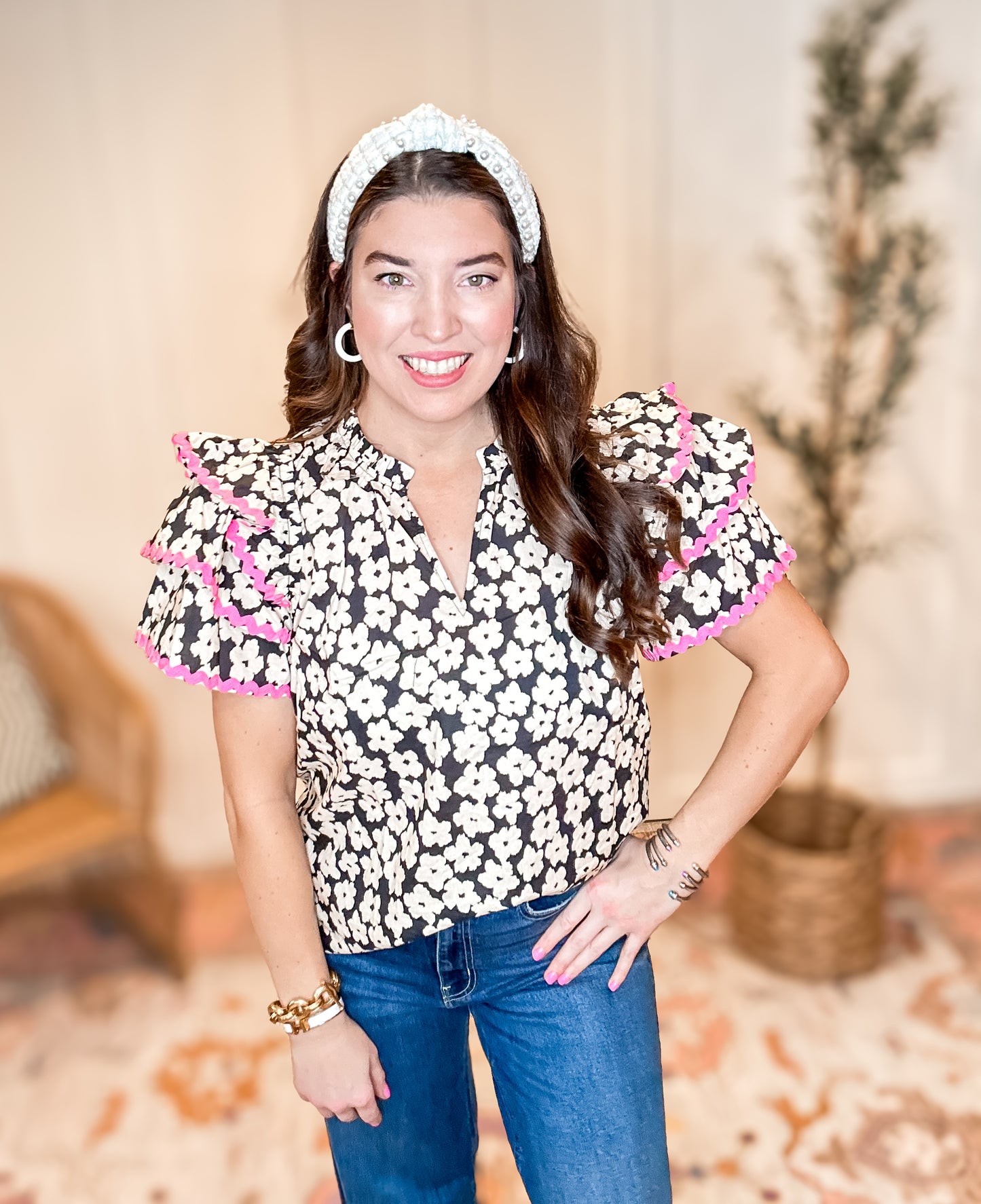 Flowers In Her Hair Top