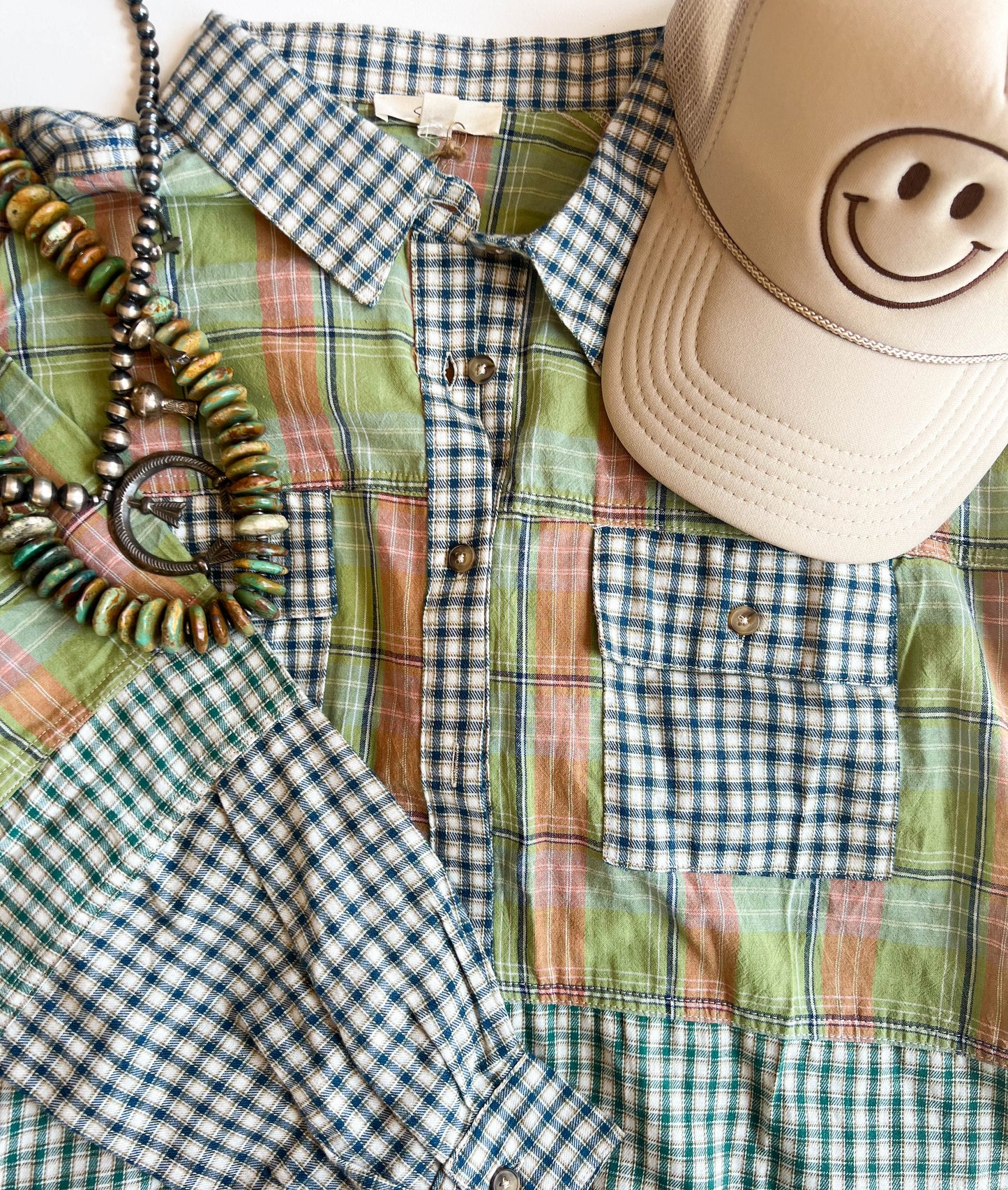 Mix Match Plaid Top