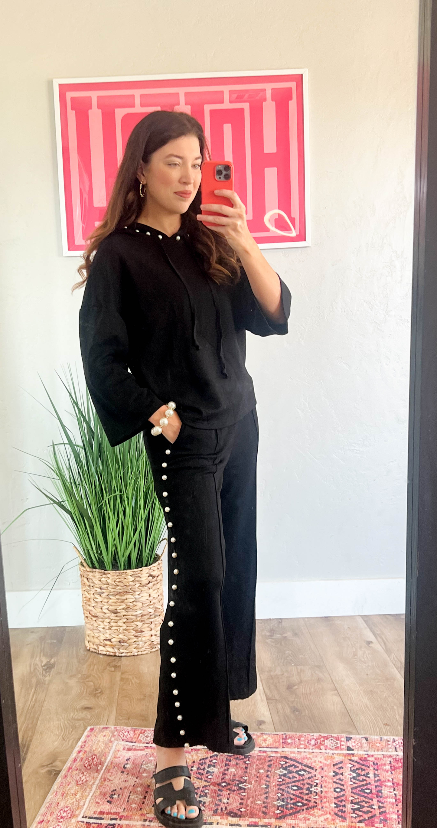 Pearl trimmed Hoodie