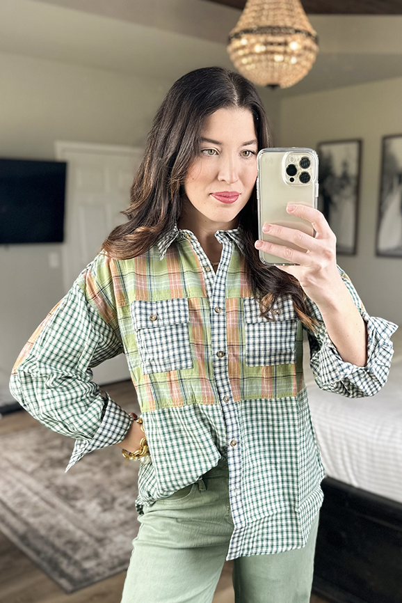 Mix Match Plaid Top