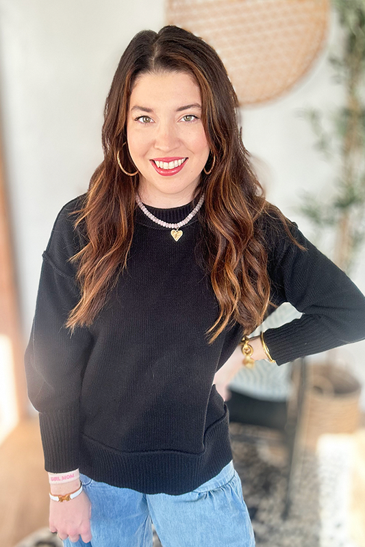 Back In Black Sweater