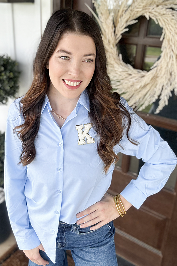 The Varsity Top Blue