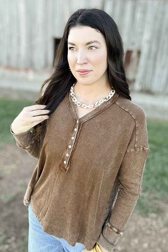 Washed Thermal Top