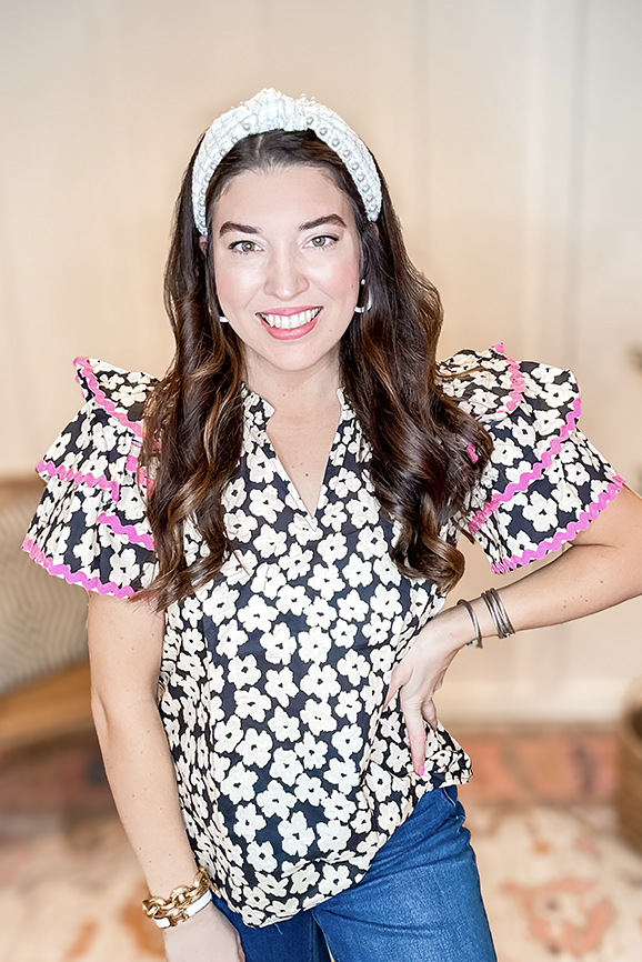 Flowers In Her Hair Top