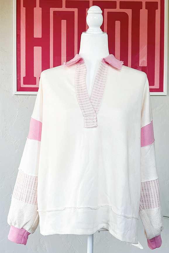 Pink Collard Tunic