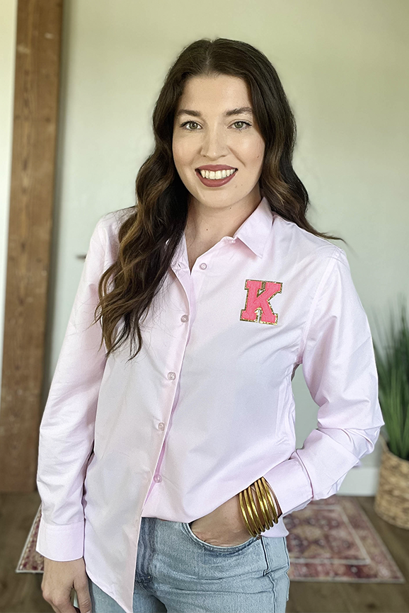 The Varsity Top Pink