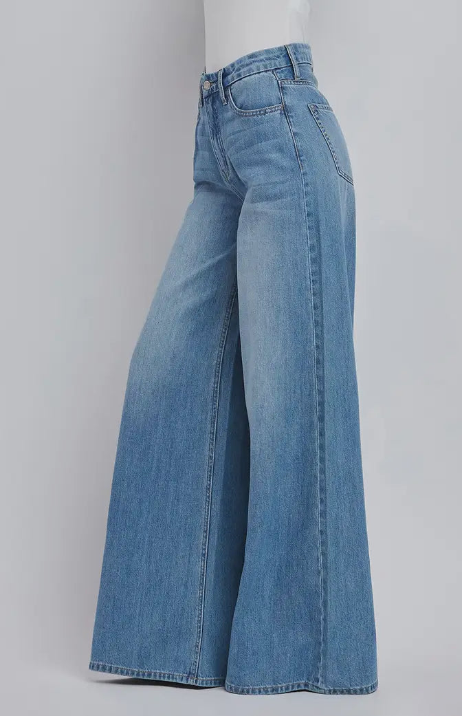 High Rise Flare Denim