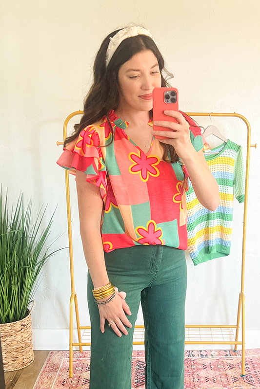 Floral Block Top