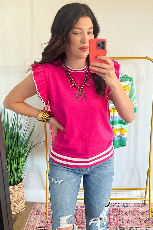 Fuchsia Sweater Top