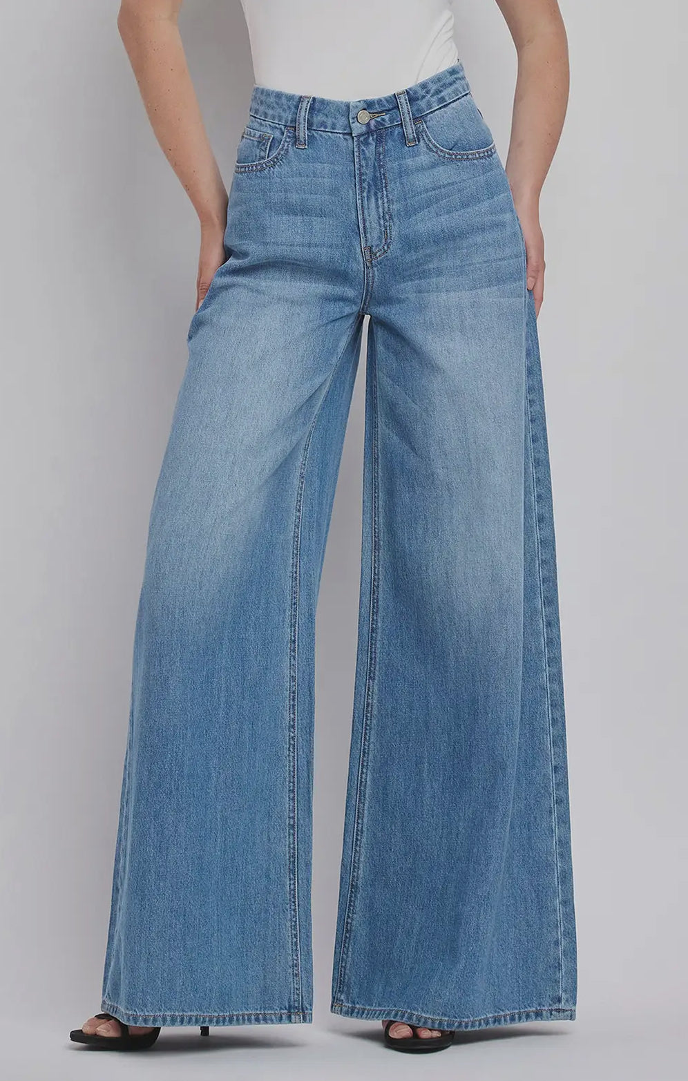 High Rise Flare Denim