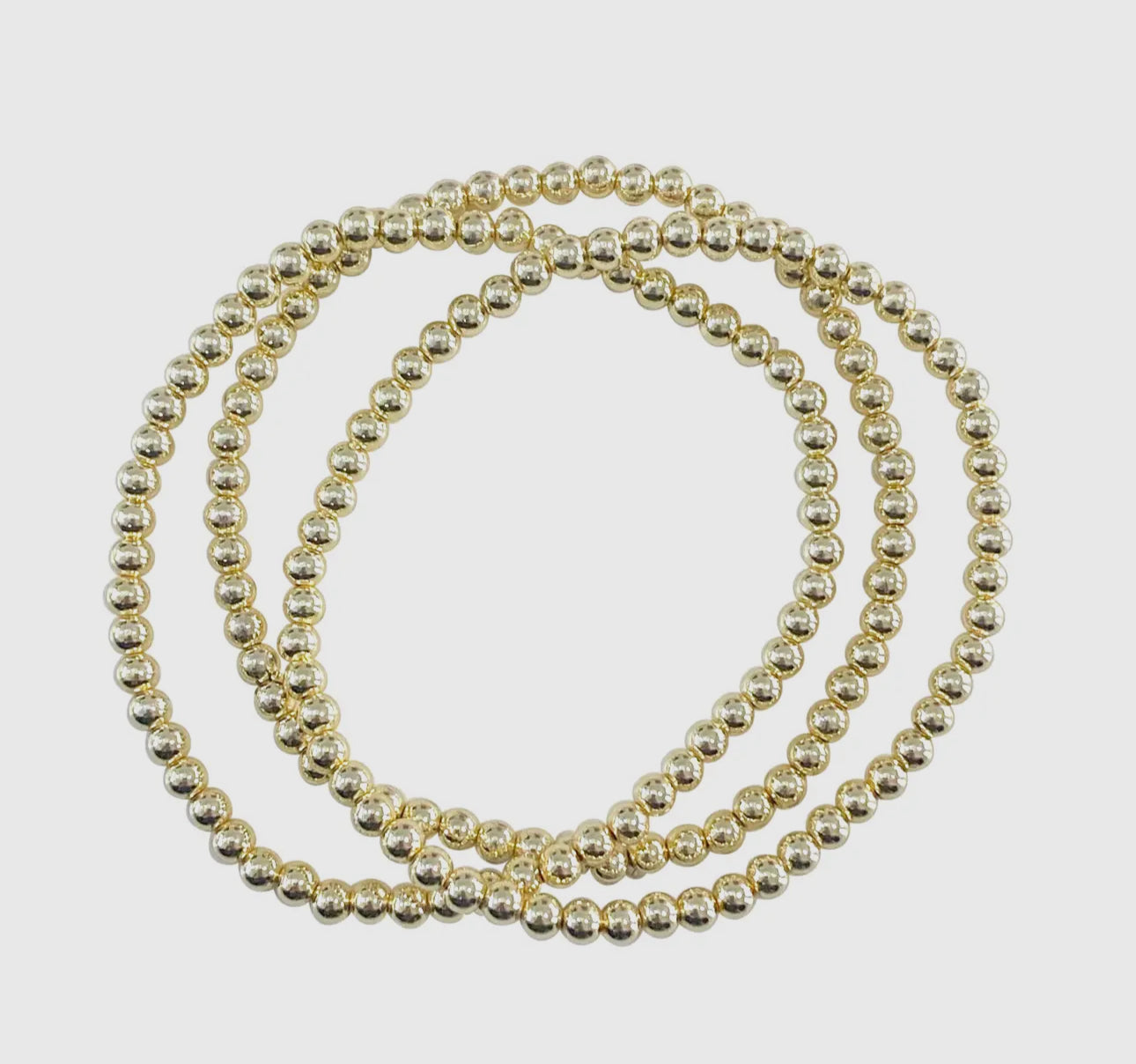 Set of 3 - Gold Small Bracelets