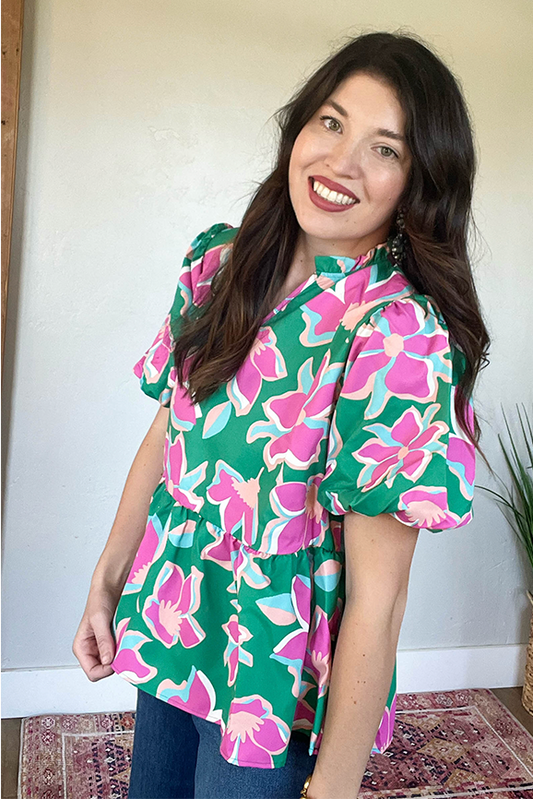 Floral Baby Doll Top