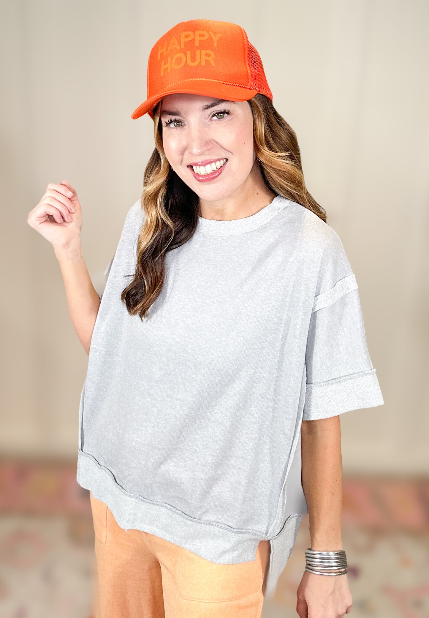 Angie Top - Grey