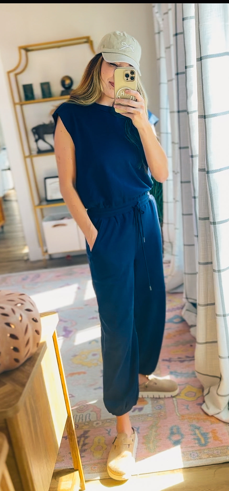 Bennie & The Jets Jogger Jumpsuit - Navy