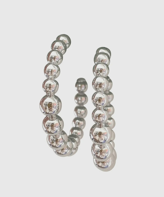 Silver Ball Hoop