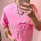 Royals Tee in Pink