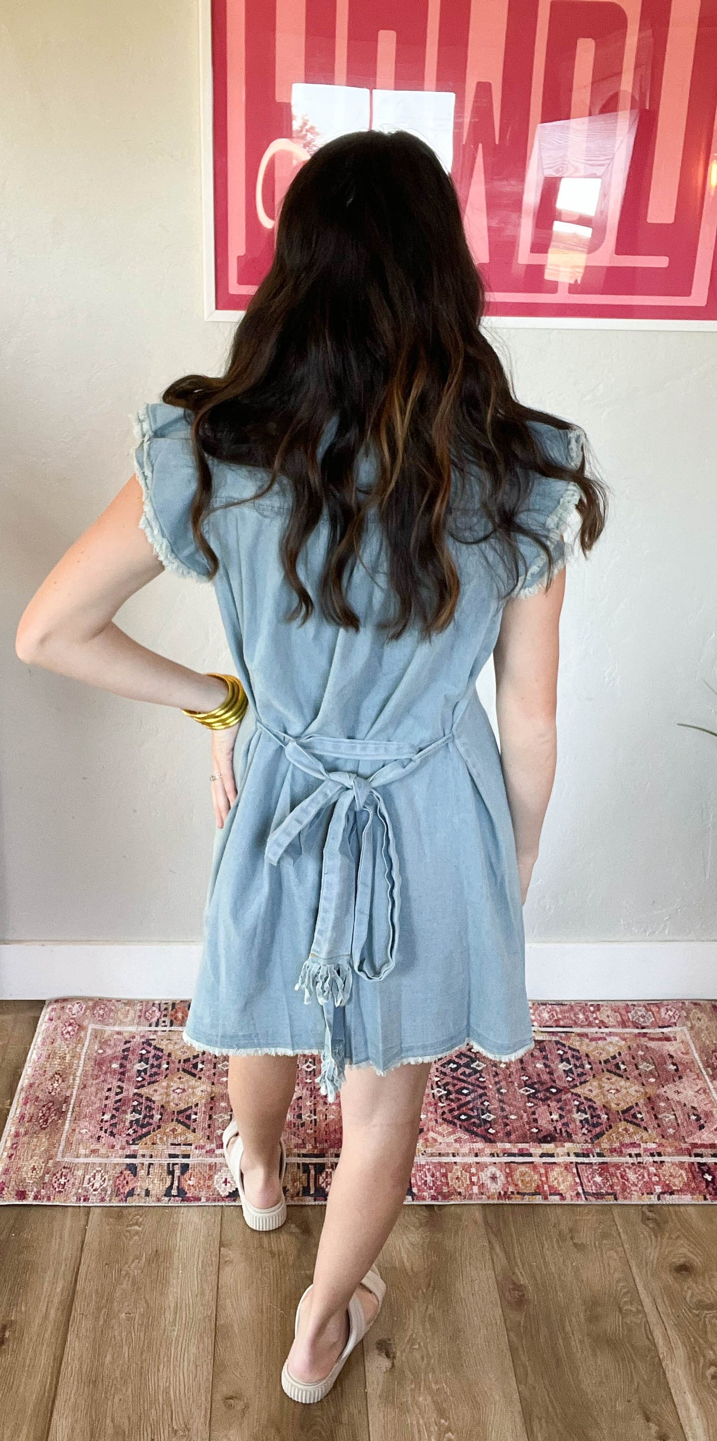 Denim Blue Mini Dress