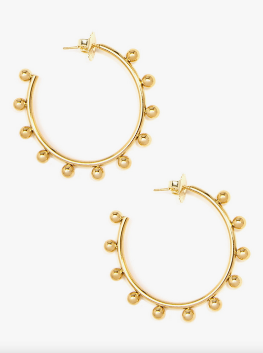 Studded Hoop Earring