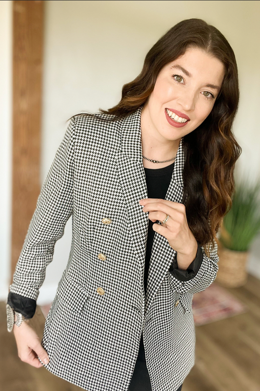 Houndstooth Blazer