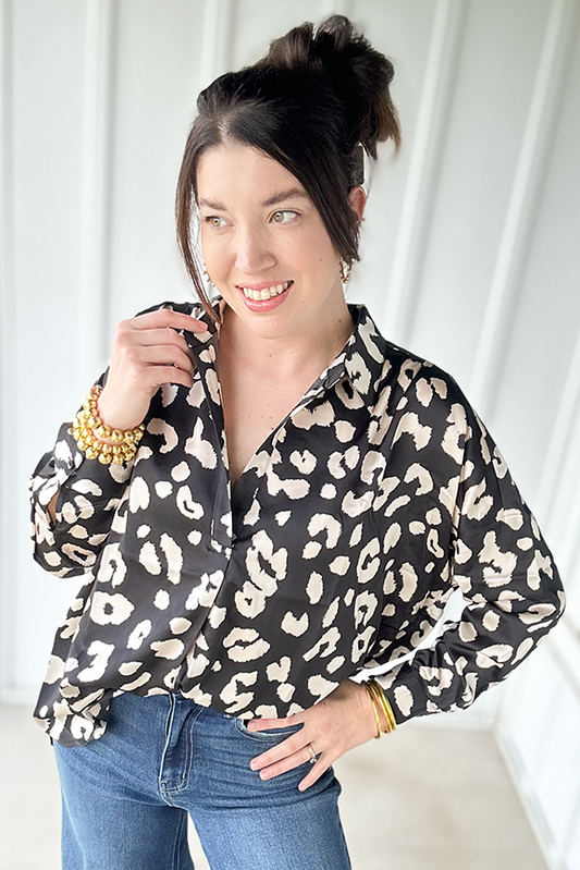 Leopard Print Blouse