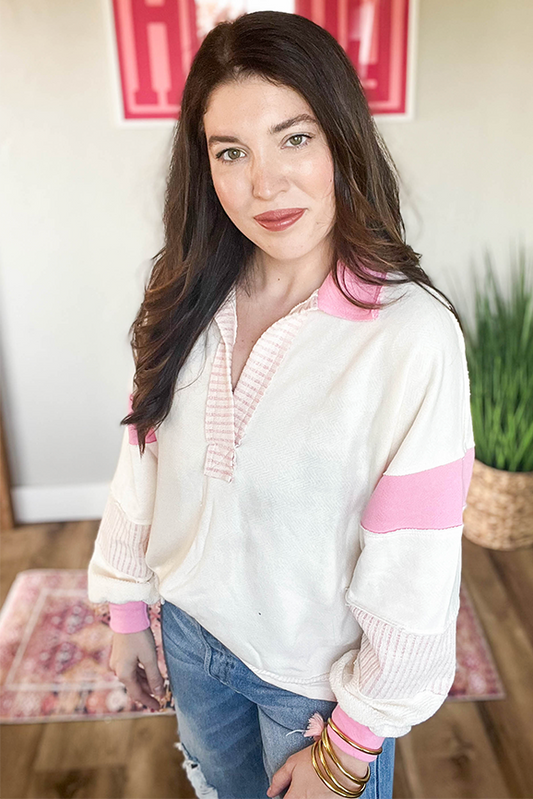 Pink Collard Tunic