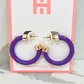 Purple with Gold Balls Hoo Hoop - Minis